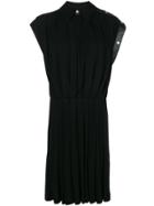Givenchy Leather Trim Dress - Black