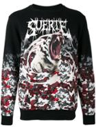Marcelo Burlon County Of Milan Printed Sweatshirt, Men's, Size: Large, Black, Cotton