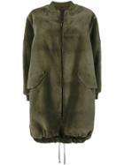 Liska Bailina Fur Coat - Green