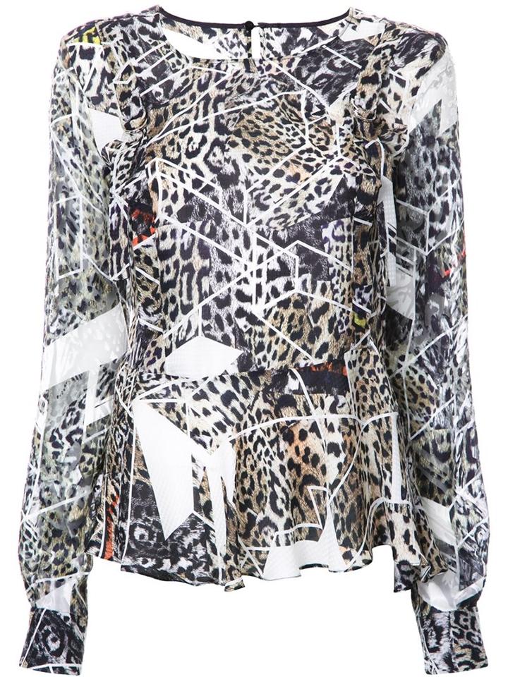 Preen By Thornton Bregazzi 'chantal' Blouse, Women's, Size: Medium, Brown, Silk