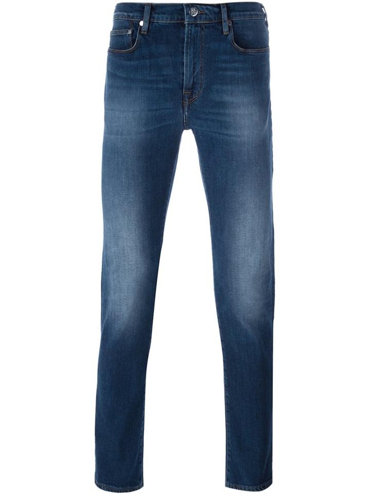 Ps By Paul Smith Slim Fit Jeans, Men's, Size: 34, Blue, Cotton/spandex/elastane
