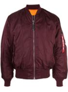 Warren Lotas Patch Bomber Jacket - Red