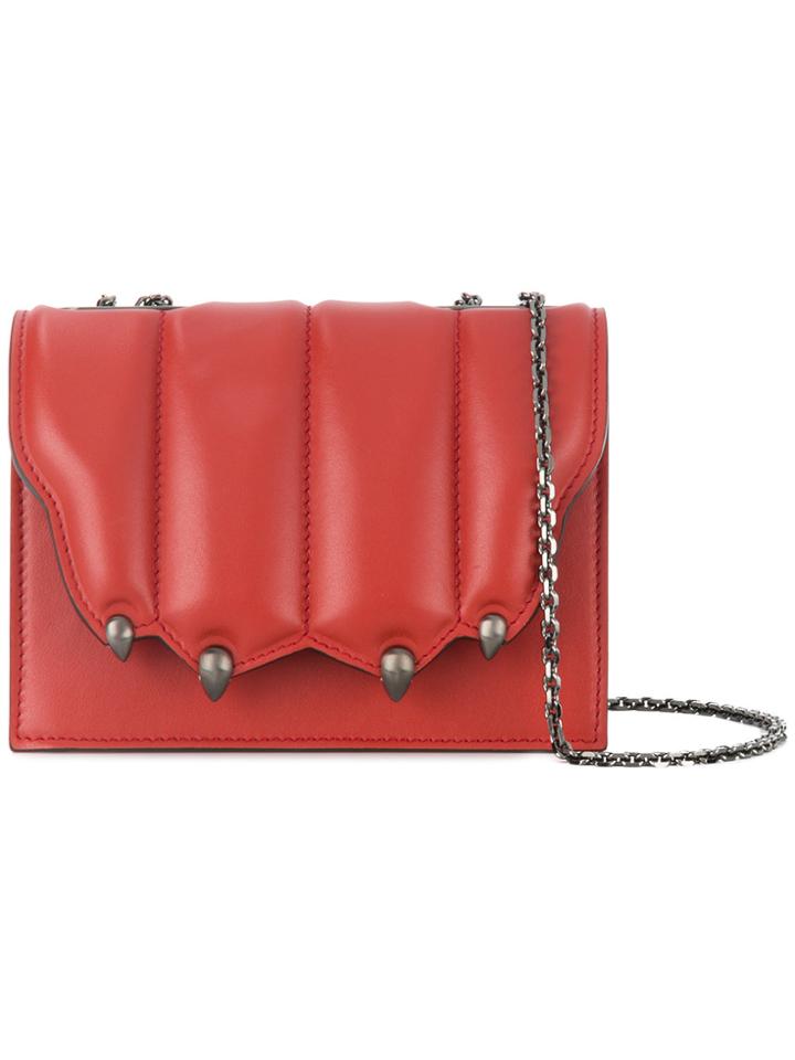 Marco De Vincenzo Griffe Clutch Bag - Red