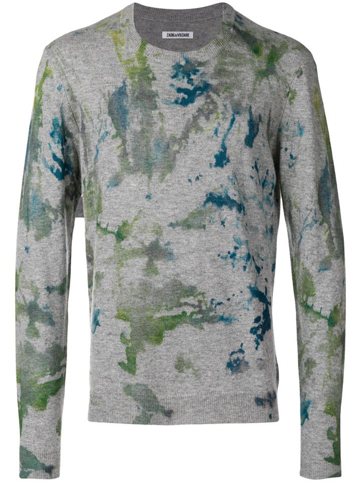 Zadig & Voltaire Kennedy Splash Jumper - Grey