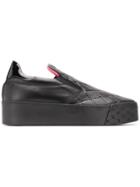 Blumarine Quilted Effect Sneakers - Black