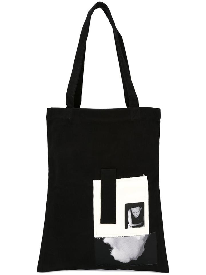 Rick Owens Drkshdw Photo Print Tote Bag, Men's, Black, Cotton