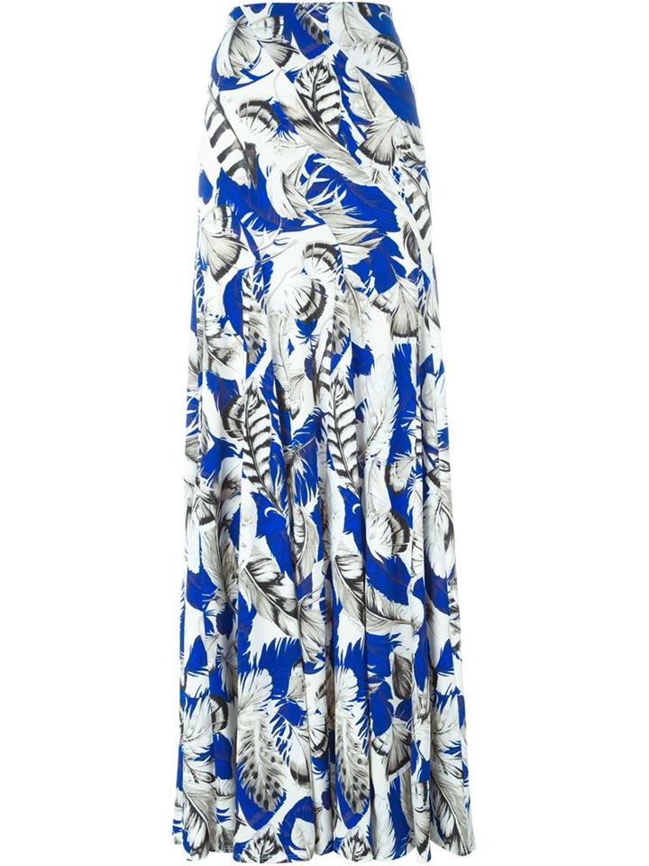 Roberto Cavalli Long Printed Skirt