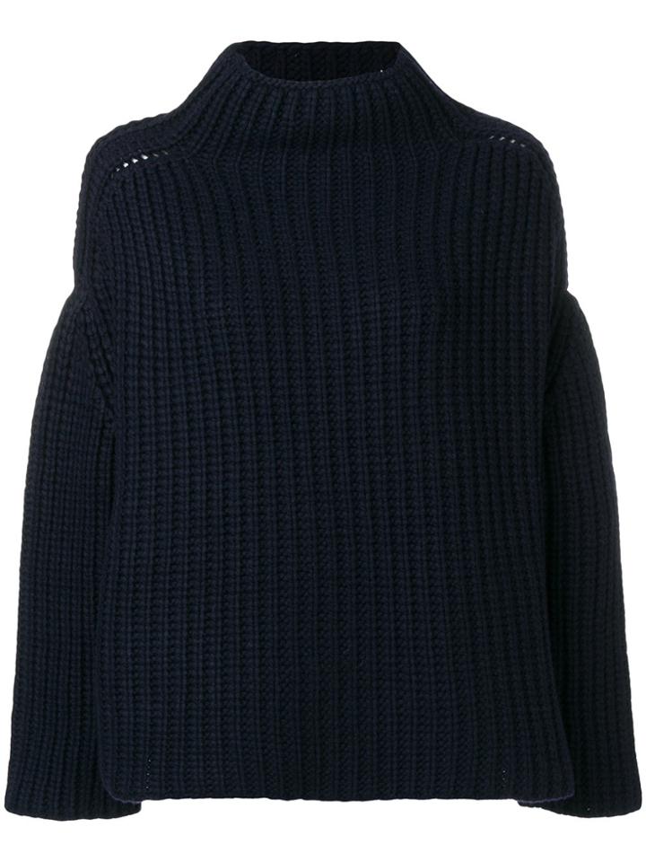 Eudon Choi Oversized Turtleneck Jumper - Blue