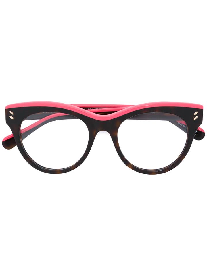 Stella Mccartney Eyewear Two-tone Tortoiseshell Glasses - Black