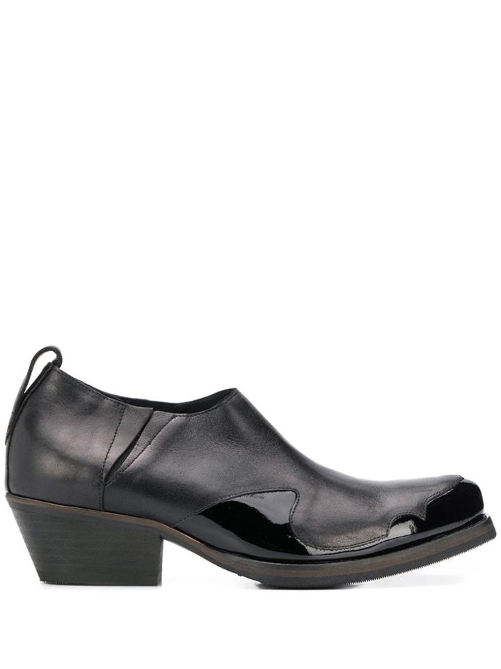 Our Legacy Cracked Patent Ankle Boots - Black