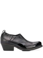 Our Legacy Cracked Patent Ankle Boots - Black