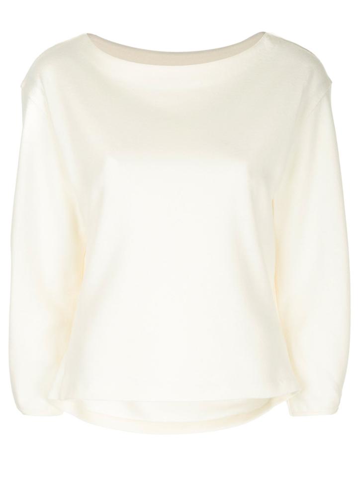 Estnation Round Neck Jumper - White