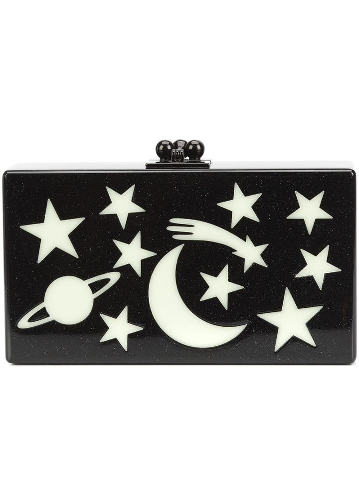 Edie Parker 'jean' Box Clutch, Women's, Black, Acrylic