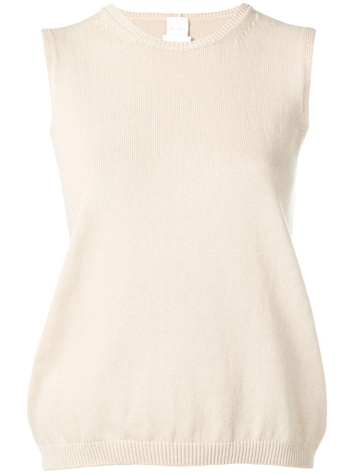 Max Mara Knitted Tank Top - Neutrals
