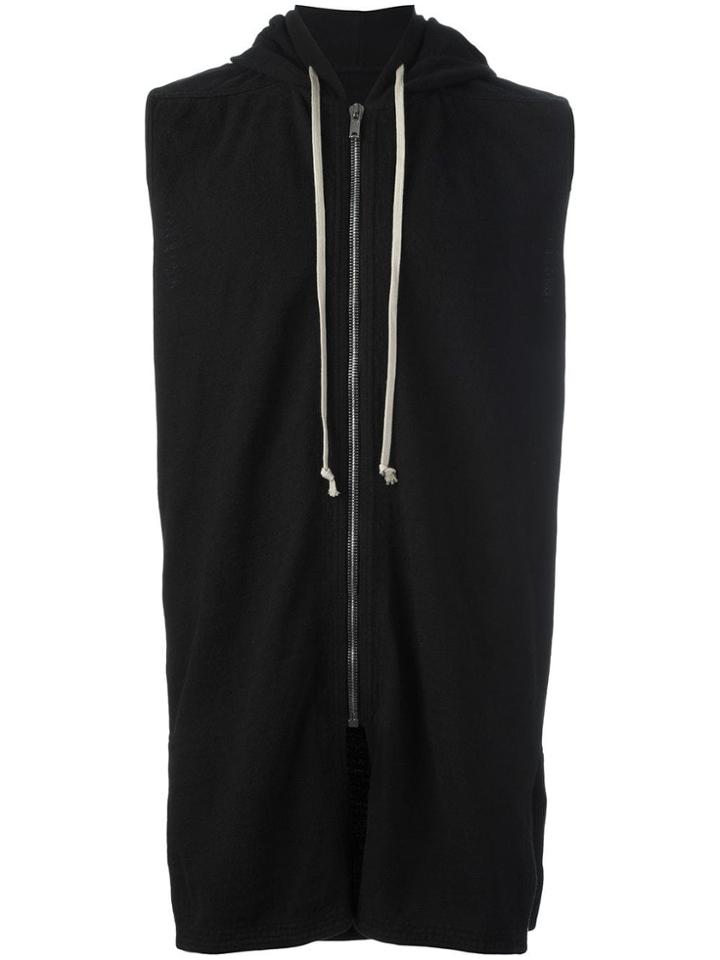 Rick Owens Drkshdw 'moody Loong' Hoodie - Black
