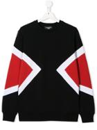 Neil Barrett Kids Teen Geometric Print Sweater - Black