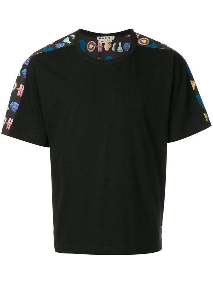 Marni Crystal Print T-shirt - Black