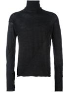 Isabel Benenato Turtleneck Sweater, Men's, Size: Medium, Black, Nylon/alpaca