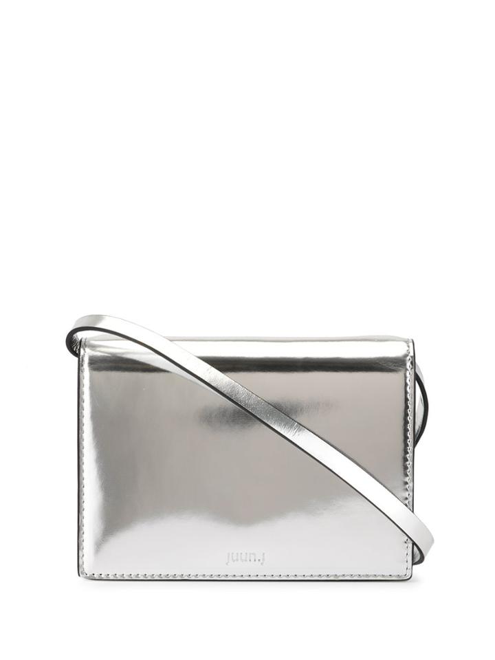 Juun.j Mini Crossbody Bag - Silver