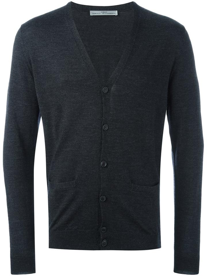 Daniele Alessandrini V Neck Button Down Cardigan