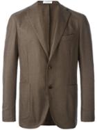 Boglioli Two Button Blazer, Men's, Size: 54, Brown, Acetate/cupro/virgin Wool