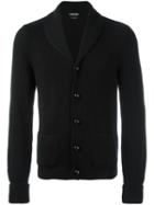 Tom Ford - Ribbed Cardigan - Men - Wool - 50, Black, Wool