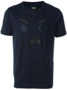 Fendi No Words T-shirt, Men's, Size: 52, Blue, Cotton/polyester