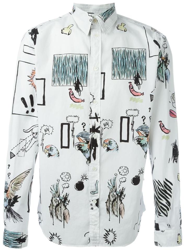 Paul Smith Jeans Graffiti Print Shirt