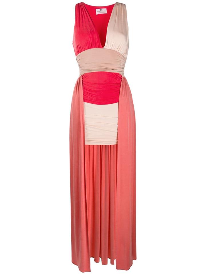 Elisabetta Franchi Low Back Flare Dress - Pink