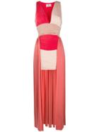 Elisabetta Franchi Low Back Flare Dress - Pink