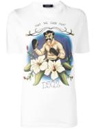 Fight The Good Fight Tattoo Motif T-shirt - Women - Cotton - Xs, White, Cotton, Dsquared2
