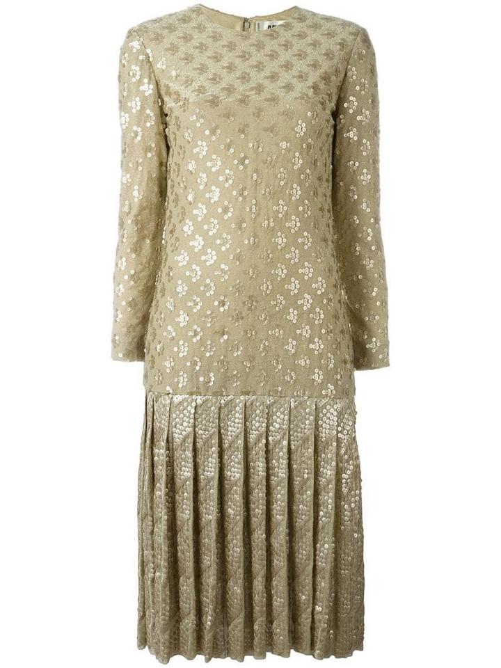 Christian Dior Pre-owned Sequinned Drop Hem Dress - Neutrals