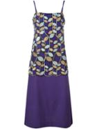 Comme Des Garçons Vintage Embroidered Foliage Dress, Women's, Size: 38, Pink/purple