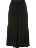 Michael Michael Kors Pleated Culottes, Women's, Size: Medium, Black, Polyester/spandex/elastane