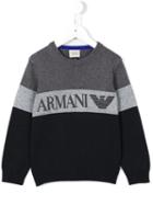 Armani Junior Logo Print Sweatshirt