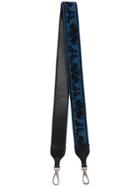 Miu Miu Embroidered Denim Bag Strap - Black