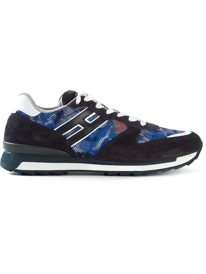 Hogan Rebel Contrasting Panels Lace-up Sneakers