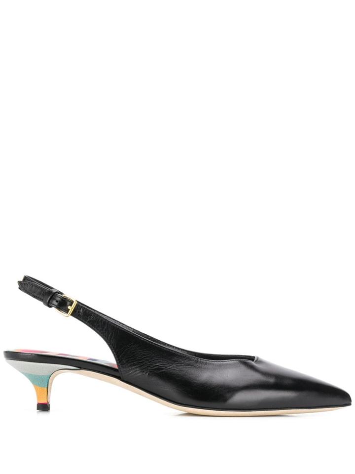Paul Smith Stripe Detail Pumps - Black
