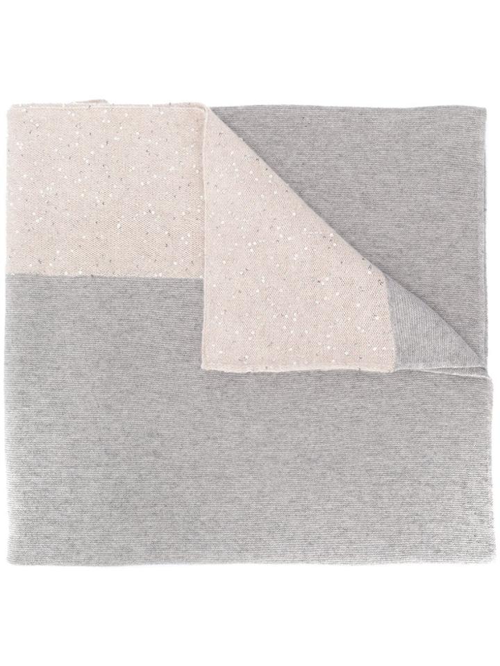 Fabiana Filippi Sequin-embellished Scarf - Grey