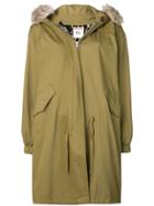 Semicouture Hooded Parka Coat - Green