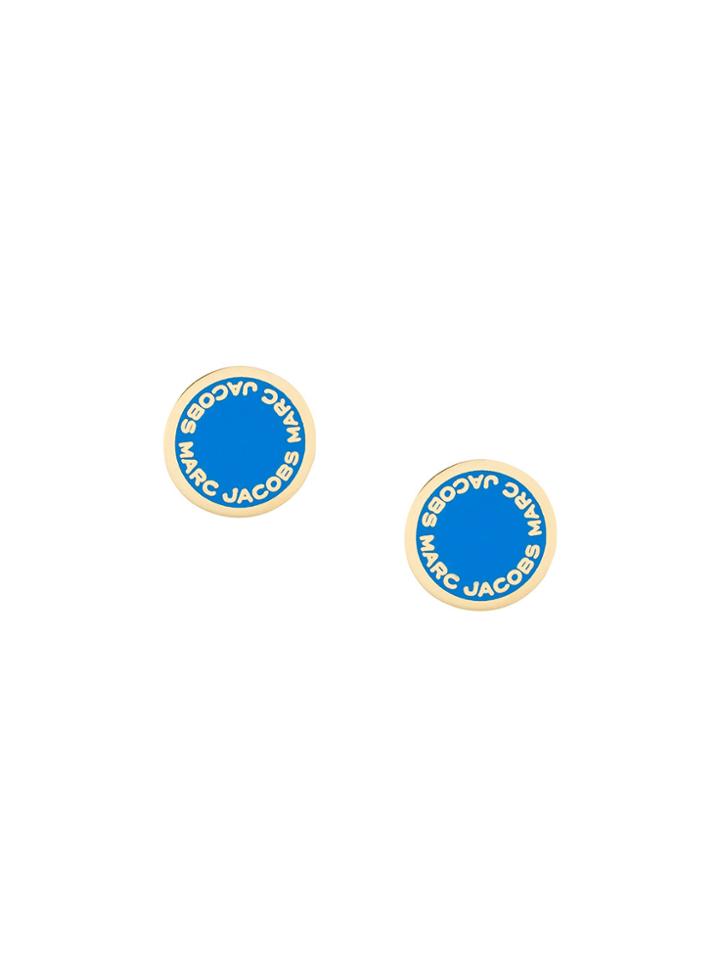 Marc Jacobs Logo Pendant Earrings - Blue