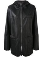 Iris Von Arnim Oversized Coat - Black