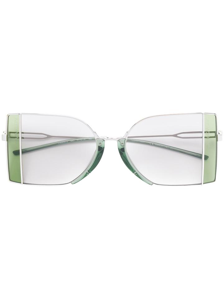 Calvin Klein 205w39nyc Metal Frame Sunglasses - Green