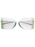 Calvin Klein 205w39nyc Metal Frame Sunglasses - Green