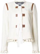 Altuzarra Tassel Trim Jacket With Tie Fastening - Nude & Neutrals