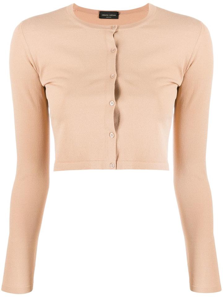 Roberto Collina Cropped Cardigan - Neutrals