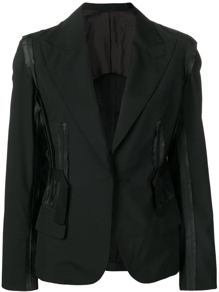 Jean Paul Gaultier Vintage Blazer With Attached Details - Black
