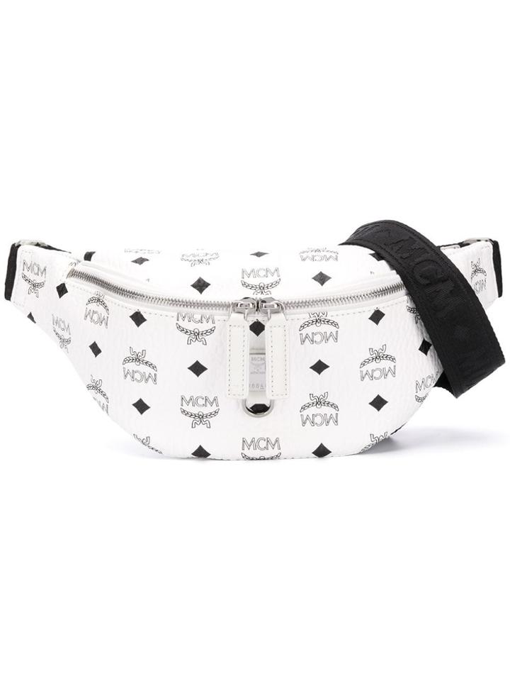 Mcm Fursten Belt Bag - White