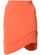 Mugler Waved Skirt - Yellow & Orange