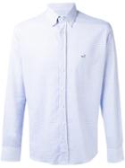 Etro Button Up Pattern Shirt, Men's, Size: 44, White, Cotton
